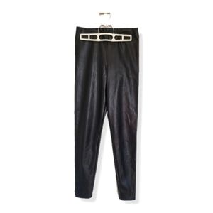 NWOT H&M FAUX LEATHER LEGGING SZ 4